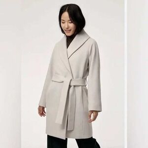 Babaton Cream Wrap Coat